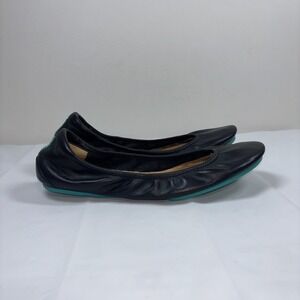 Tieks By Gavrieli Matte Black Leather Ballet Flats Shoes Sz 8 Comfort Versatile
